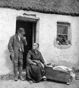 Wachten op de dokter in afgelegen Galway, Ierland, 1922 door A. W. Cutler