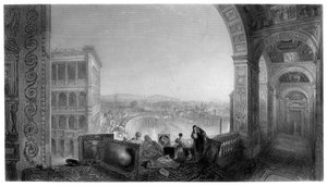 Rome, vanaf het Vaticaan, eind 19e eeuw