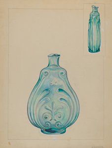 Glazen fles door A. Zaidenberg