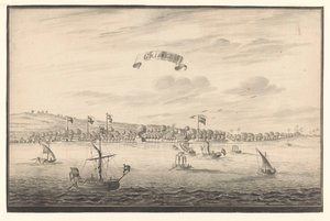 Gezicht op Grissee door A. de Nelly (possibly)