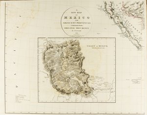 Een nieuwe kaart van Mexico en aangrenzende provincies door Aaron Arrowsmith
