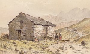 Hut bij Gorphwysfa, Noord-Wales door Aaron Edwin Penley