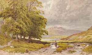 De eerste blik op Grasmere vanaf de Keswick Road door Aaron Edwin Penley