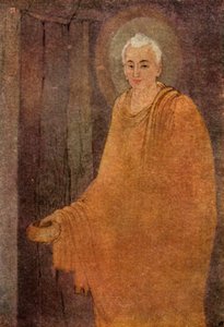 Boeddha als bedelmonnik door Abanindranath Tagore