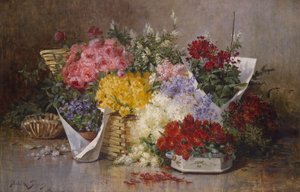 Floraal stilleven door Abbott Fuller Graves