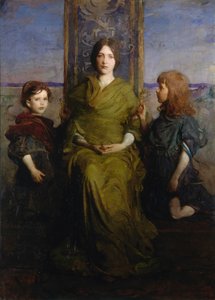 Maagd Enthroned door Abbott Handerson Thayer