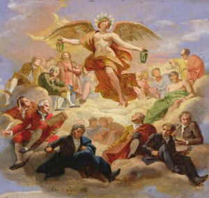 Schets voor het plafond van de School of Mines door Abel de Pujol