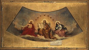 De Eeuwige Vader, Christus en de Maagd Maria, ca. 1838 door Abel de Pujol