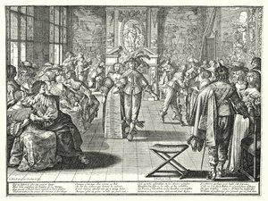 Het Bal door Abraham (after) Bosse