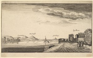 De Rijn bij Bonn, kopie door Abraham Aubri