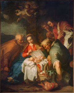 De Aanbidding van de Herders door Abraham Bloemaert