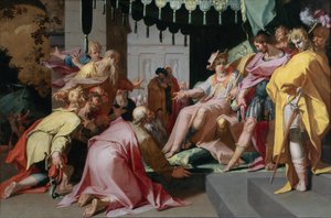 Jozef en zijn broers, 1595-1600 door Abraham Bloemaert