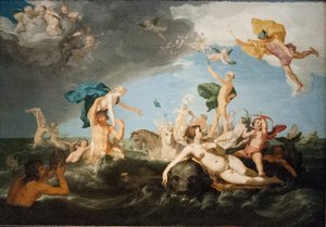 Zweeds:  Neptunus triumftåg Triomf van Neptunus door Abraham Bloemaert