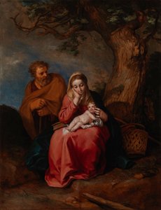 De rest op de vlucht naar Egypte door Abraham Bloemaert