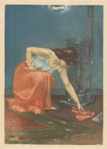 De Pantoffels door Abraham Bloemaert