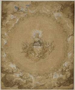 De Maagd in heerlijkheid door Abraham Bloemaert