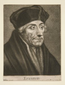Erasmus van Rotterdam door Abraham Blooteling