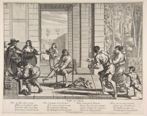 Kleding bedelaars, 1635 door Abraham Bosse