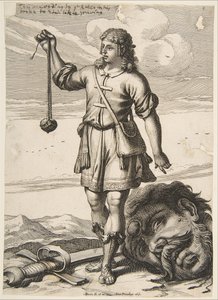 David met het Hoofd van Goliath, 1651 door Abraham Bosse