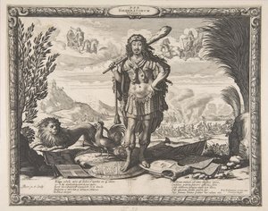 Oorlogsverklaring aan Spanje door Lodewijk XIII: De koning als Hercules