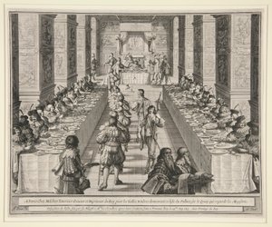 Schikking van het feestmaal