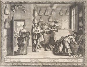 Arbeidsbureau door Abraham Bosse