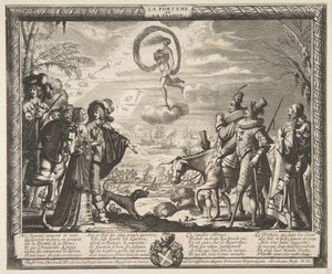 Fortuin Begunstigt Frankrijk La Fortune de la France, ca. 1635-37 door Abraham Bosse