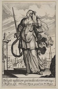 Gerechtigheid, 1636 door Abraham Bosse