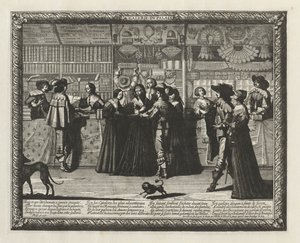De Galerie van Parijs door Abraham Bosse