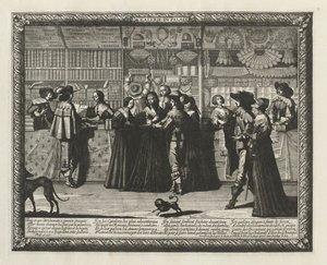 La Galerie du Paris, 1640 door Abraham Bosse