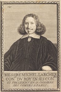 Michel Larcher door Abraham Bosse