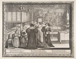 Terugkeer van de Doop, 1633 door Abraham Bosse