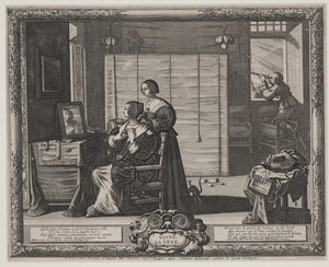 Zicht (La Veue), c.1635-38 door Abraham Bosse