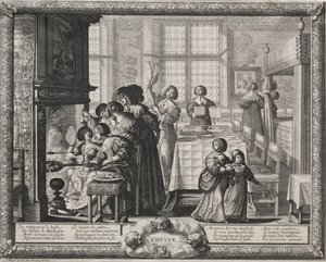 De Vier Seizoenen: Winter door Abraham Bosse