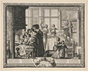De Vier Seizoenen: Winter door Abraham Bosse