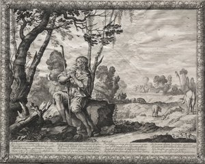 De Verloren Zoon: De Verloren Zoon die de Varkens Hoedt door Abraham Bosse