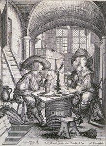 De rokers door Abraham Bosse