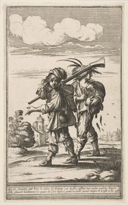 Twee plunderaars door Abraham Bosse