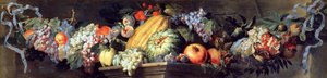 Feest van fruit en bloemen door Abraham Brueghel