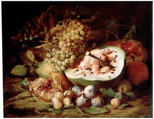 Vruchten, jaren 1670 door Abraham Brueghel