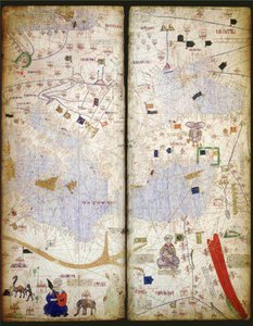 Catalaanse Atlas, Blad 7 en 8, 1375