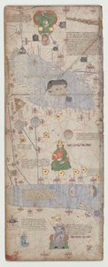 Catalaanse atlas, blad 9 door Abraham Cresques