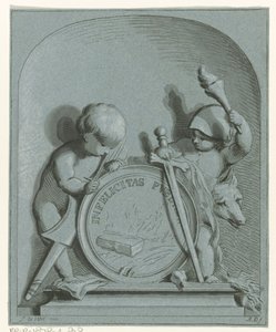 Allegorie met twee putti