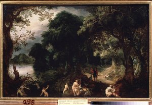 Diana en Actaeon door Abraham Govaerts