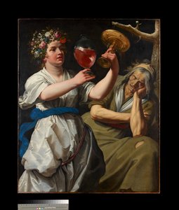 Allegorie van vreugde en melancholie, 1628