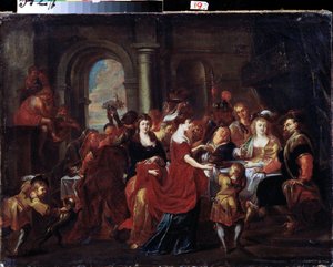 Het feestmaal van Herodes door Abraham Jansz. van Diepenbeeck
