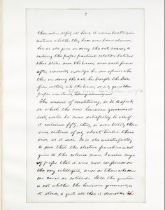 Handschrift van Lincolns laatste toespraak als President, gehouden in Washington D.C., vanuit het raam van het Witte Huis op de avond van 11 april door Abraham Lincoln