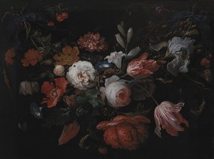 Een krans van bloemen