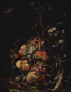 Fruit door Abraham Mignon