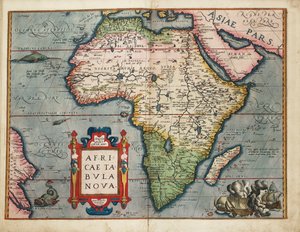 Een nieuwe kaart van Afrika door Abraham Ortelius